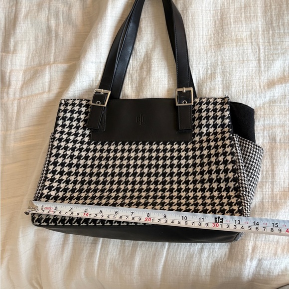 Ralph Lauren Black and White Houndstooth Women's Bag - Picture 7 of 7